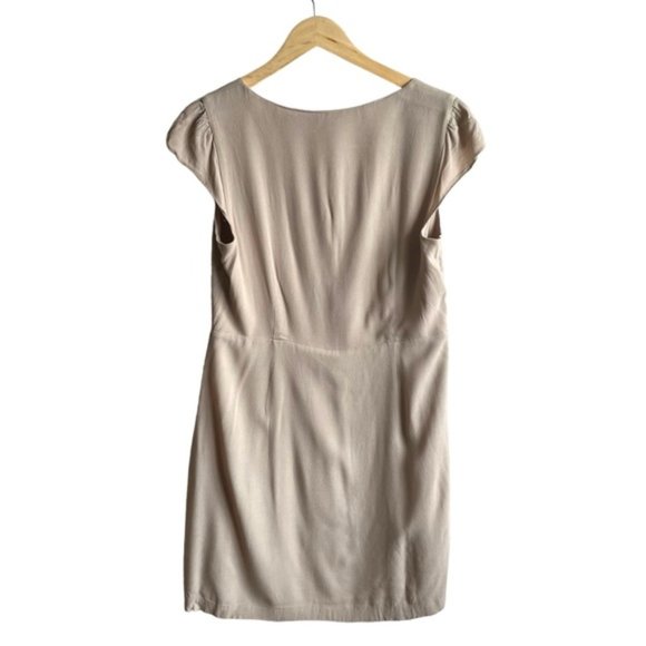 Wilfred Capulet Dress Size Large Olive Beige Buttons Danity - Picture 8 of 12